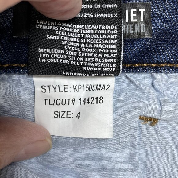 Kut From The Kloth Jeans Womens Sz 4 Blue Juliet Slouchy Boyfriend Distressed - Picture 13 of 13
